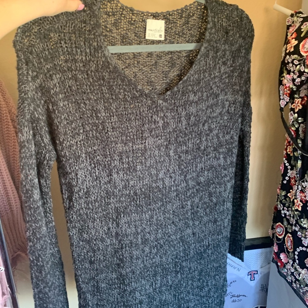 grey sweater